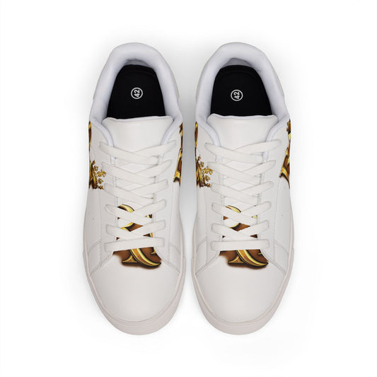 Gold 'Ra' Egyptian Logo Casual Shoes