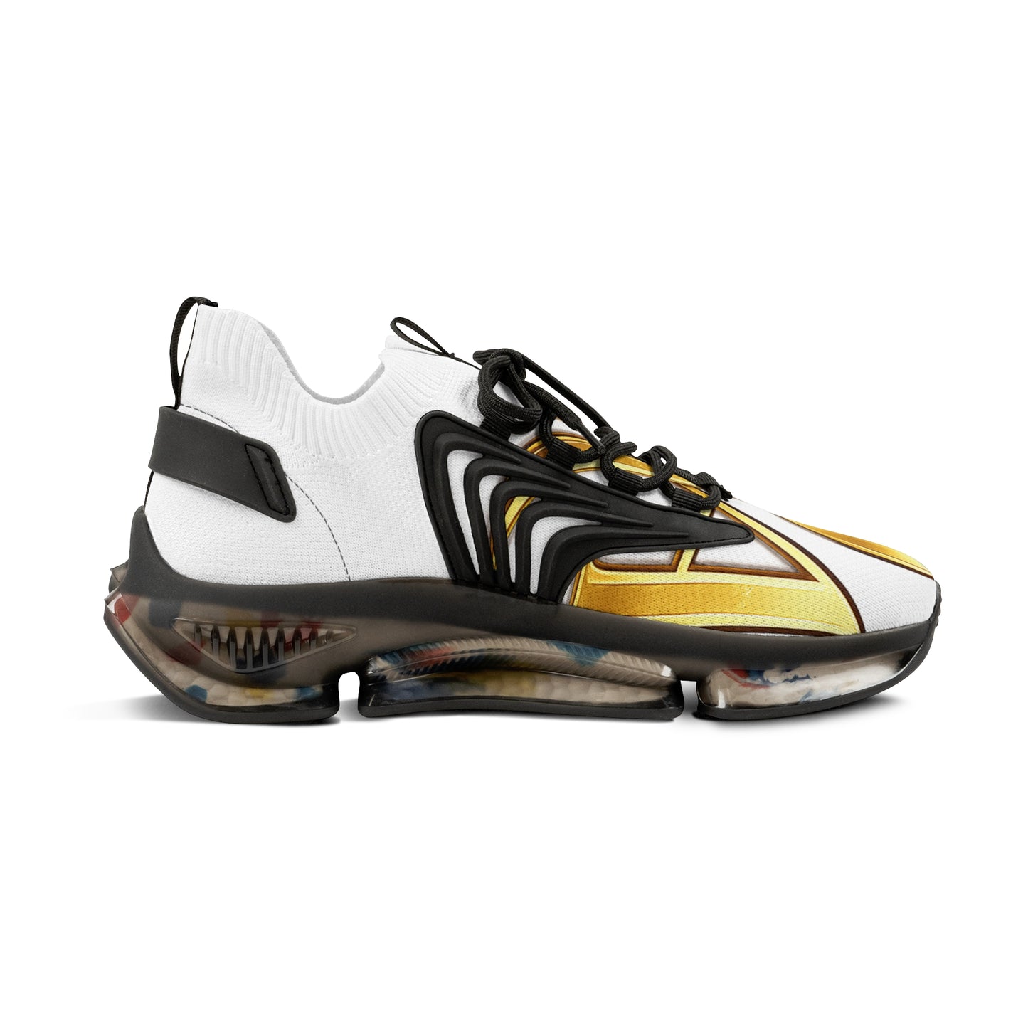Sneakers with Gold Script Accent
