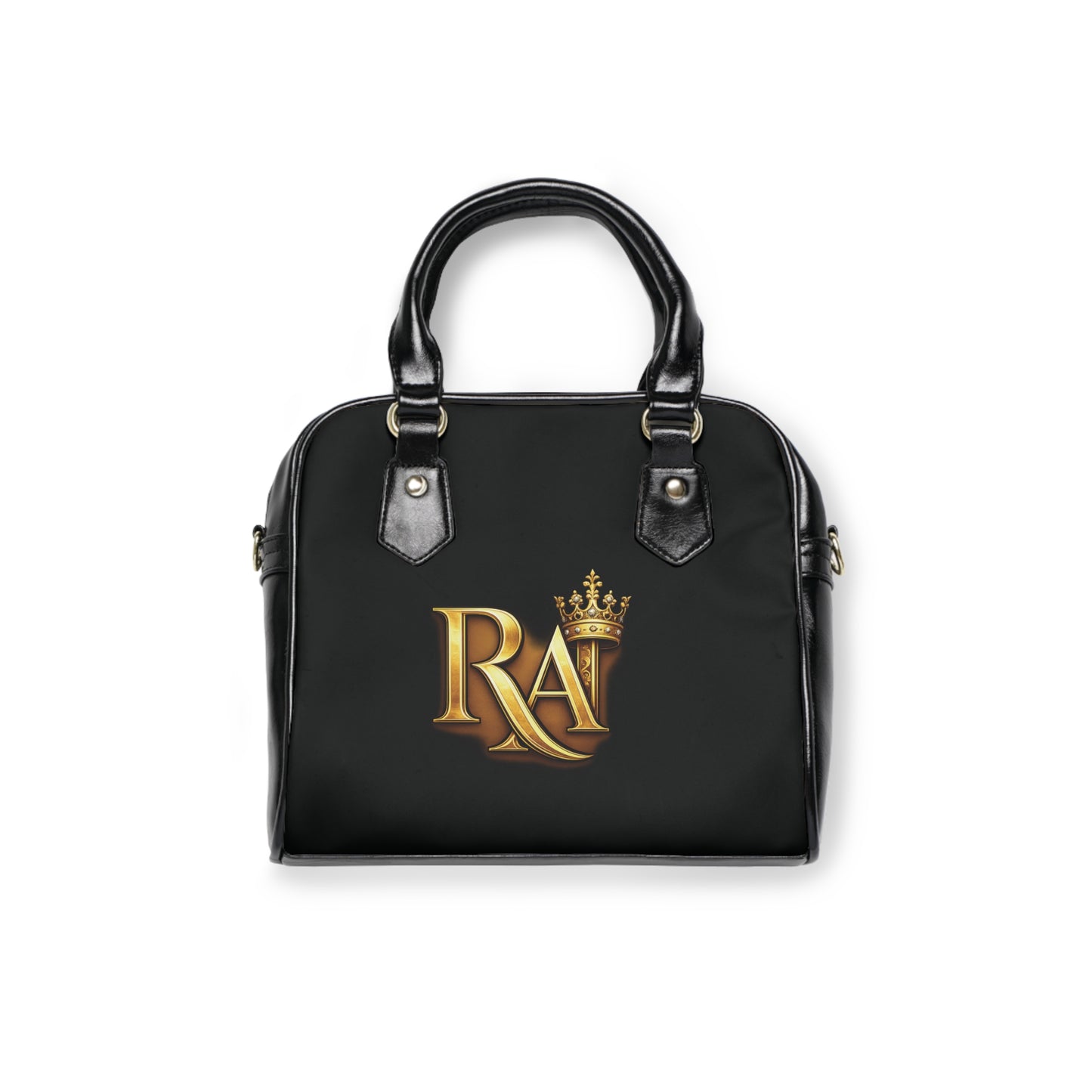 Royal Ascend Black Shoulder Handbag