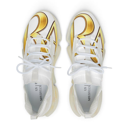 Sneakers with Gold Script Accent