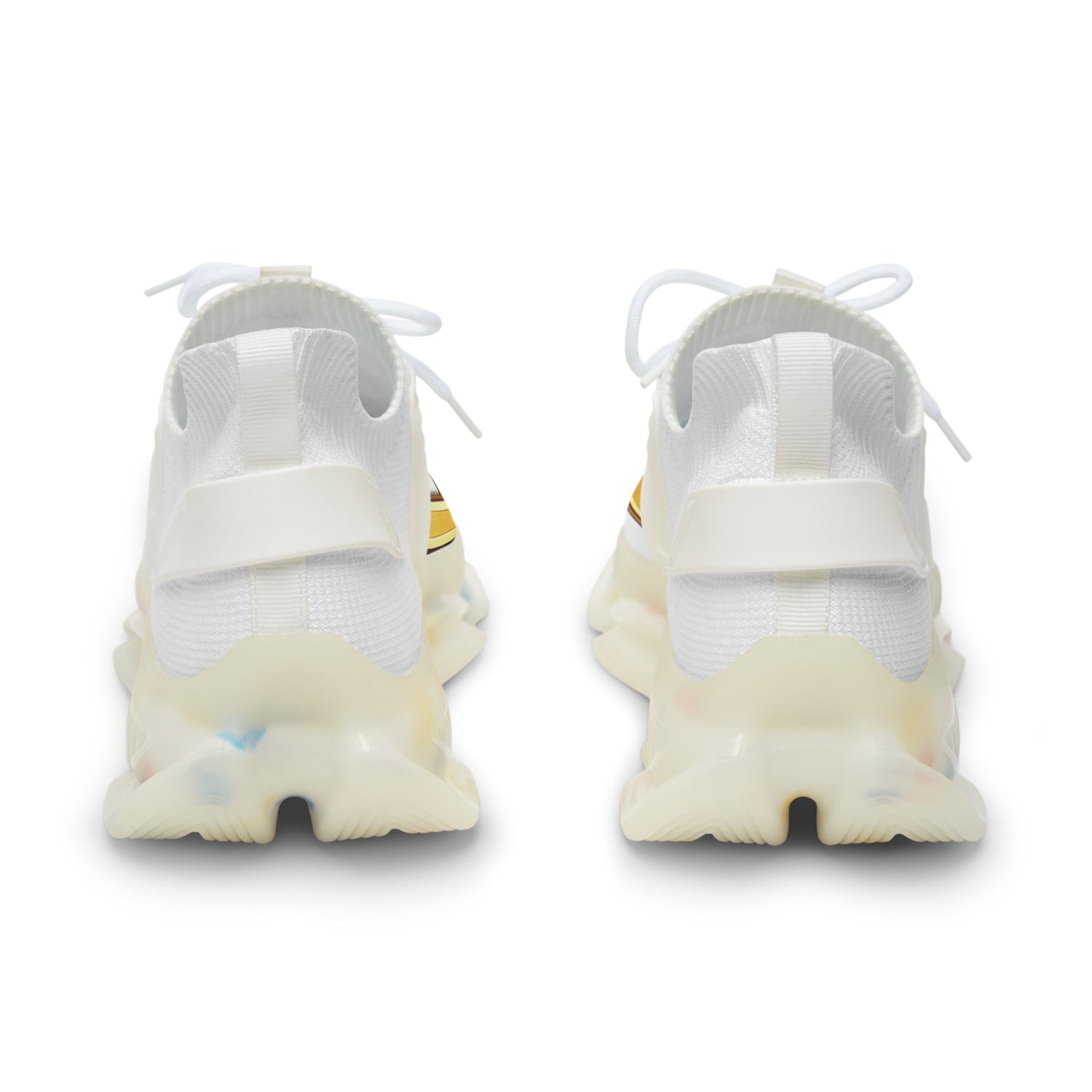 Sneakers with Gold Script Accent
