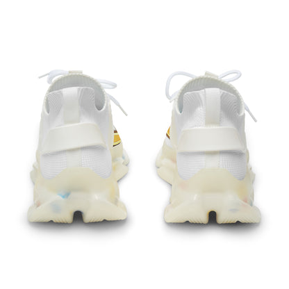 Sneakers with Gold Script Accent