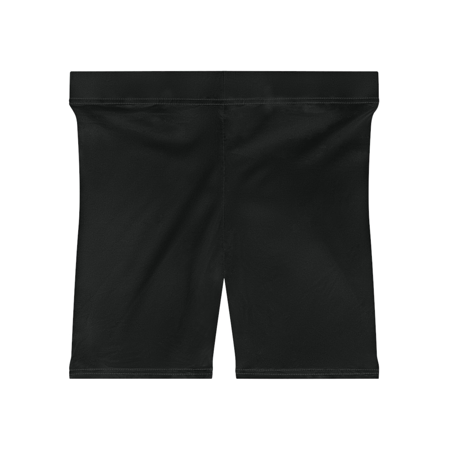 Royal Ascend Black Biker Shorts with Gold 'RA' Crown Logo
