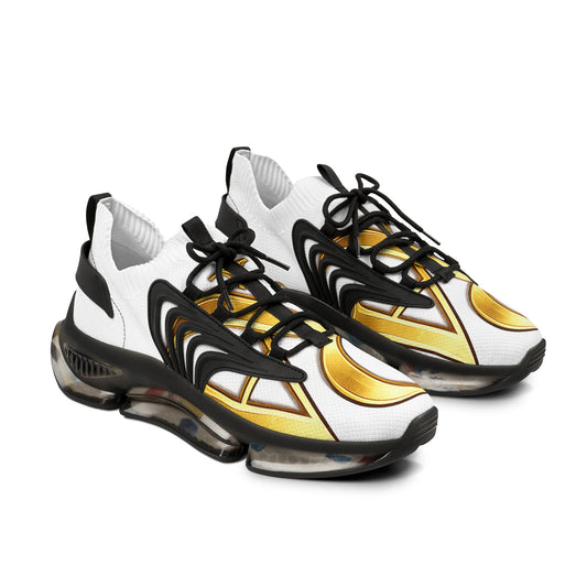 Sneakers with Gold Script Accent