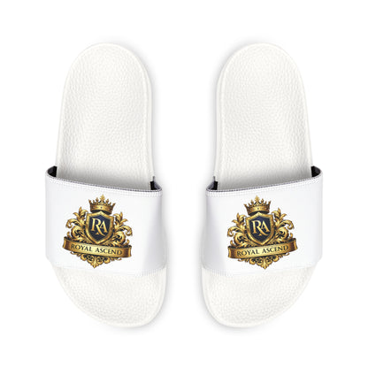Slide Sandals — Classic Gold Crest Logo Removable-Strap Slides