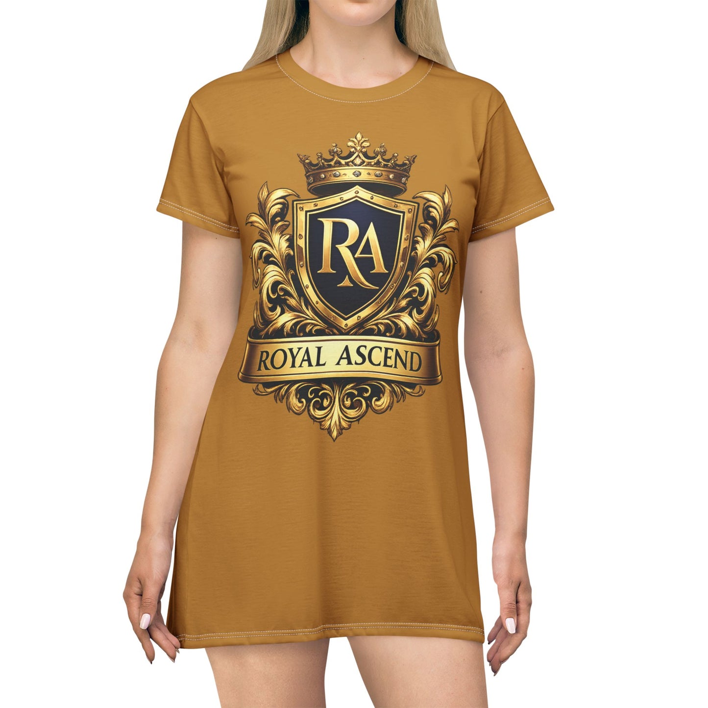 Royal Ascend Gold Crest T-Shirt Dress