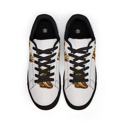 Gold 'Ra' Egyptian Logo Casual Shoes