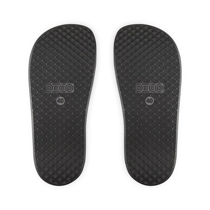 Slide Sandals — Classic Gold Crest Logo Removable-Strap Slides