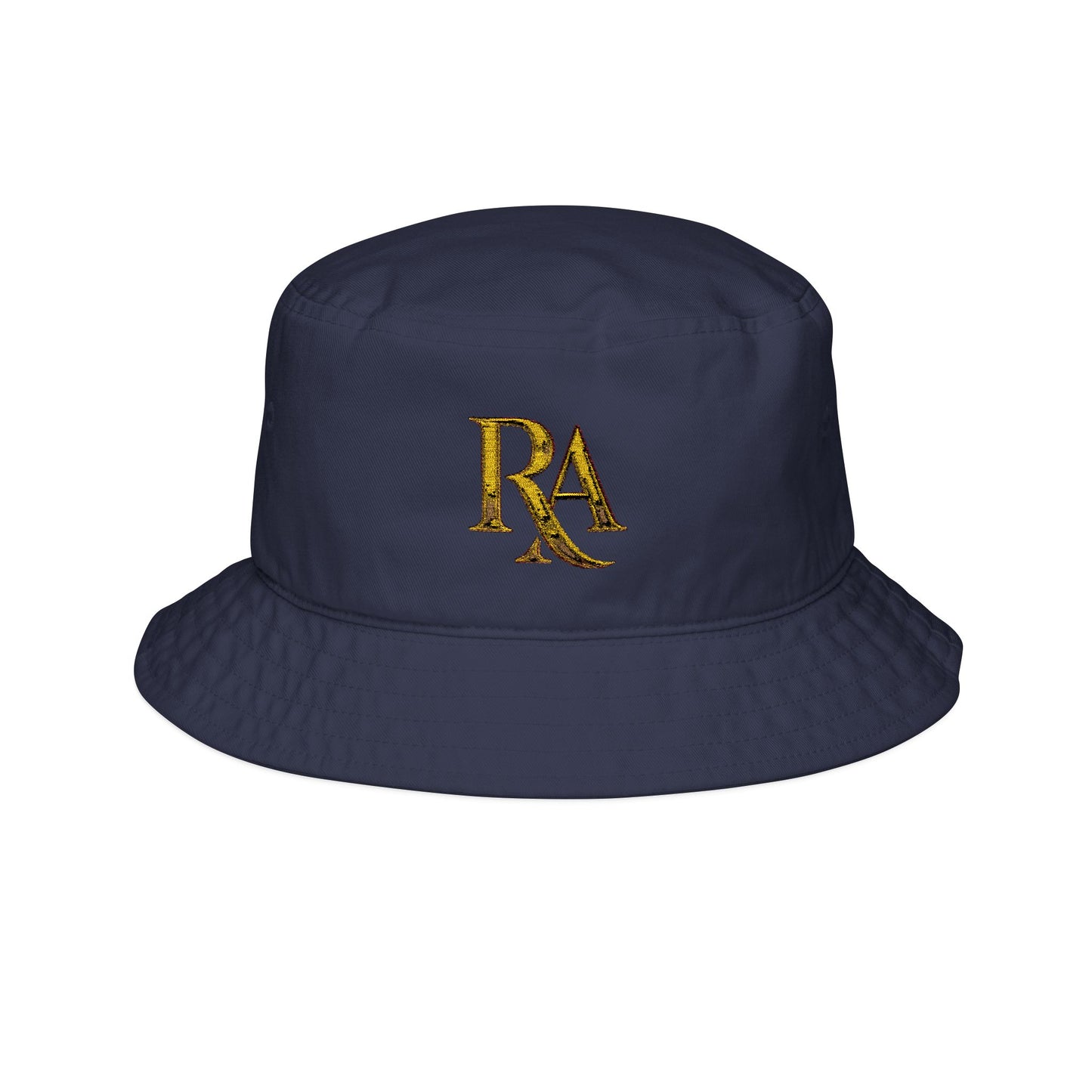 Embroidered 'RA' Gold Logo Bucket Hat