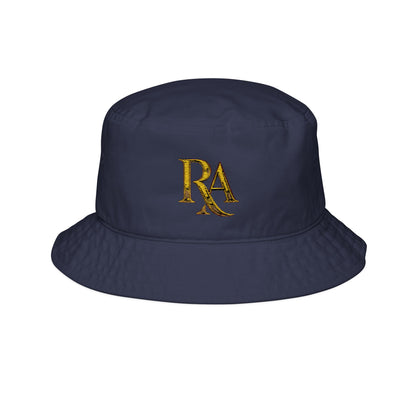 Embroidered 'RA' Gold Logo Bucket Hat
