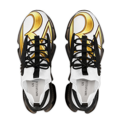 Sneakers with Gold Script Accent
