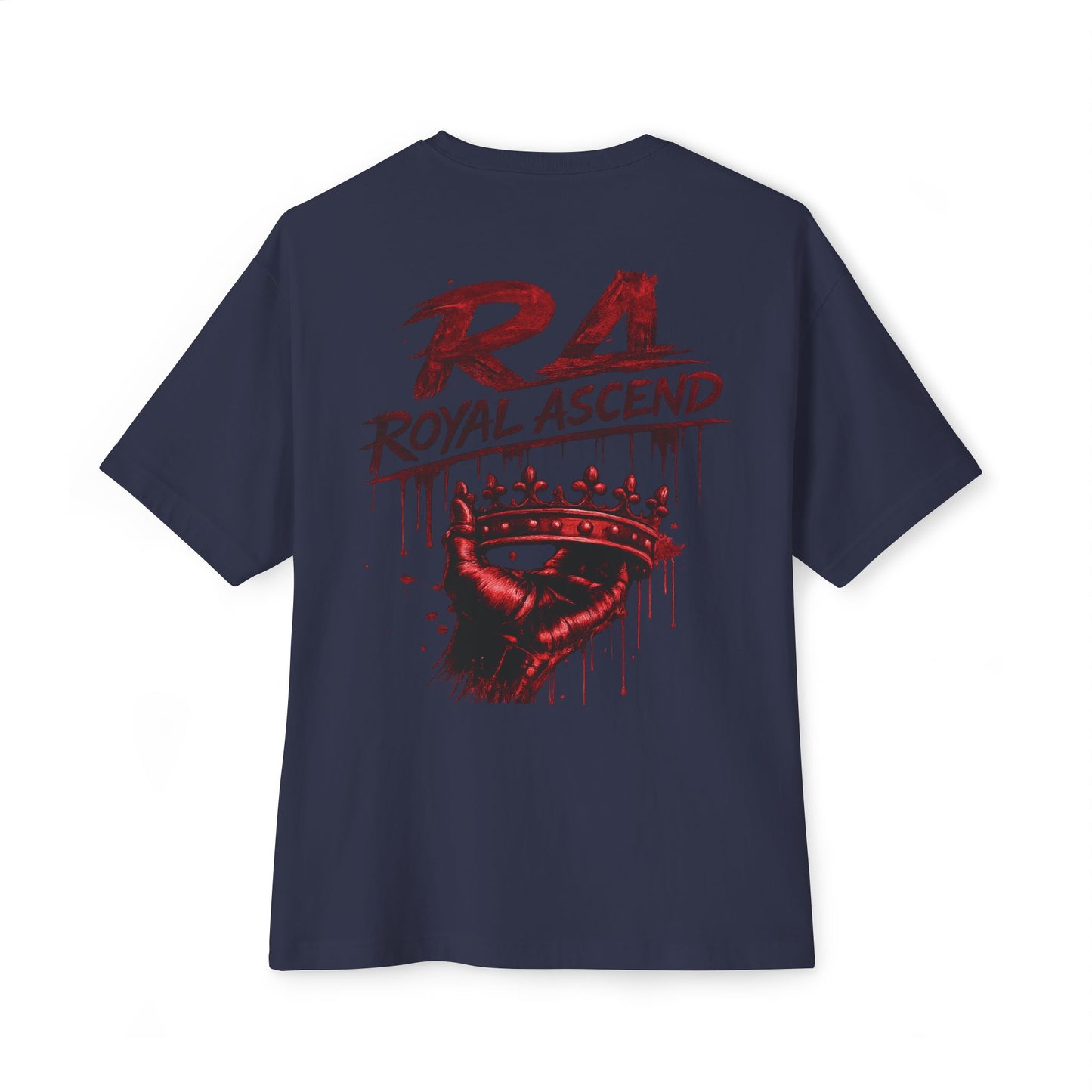 Boxy Tee — "We Don't Follow the Path, We Build Our Own" Red Crown Graphic